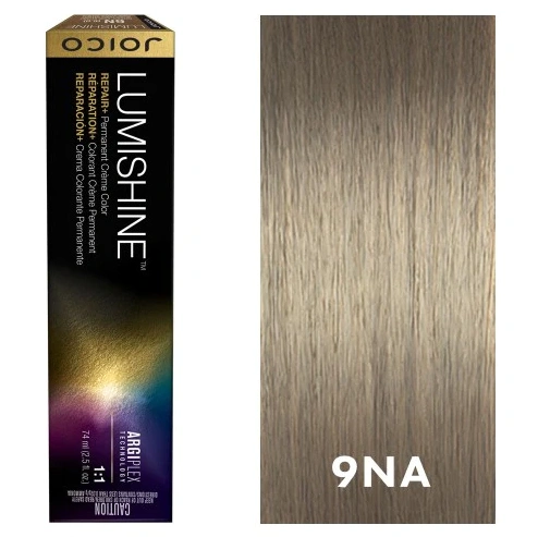 Joico Lumishine Permanent Créme - 9NA (9.01) Natural Ash Light Blonde Hajfesték 74ml képe 1